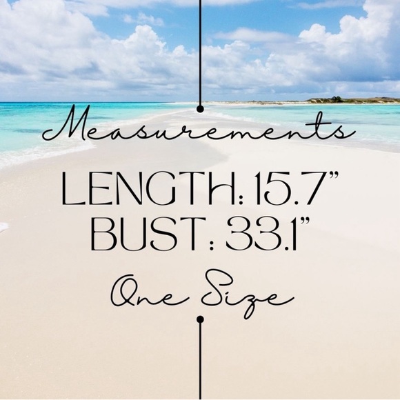 🌴NEW! Boho Fringe Hem Crochet Top OSFM - Picture 9 of 9